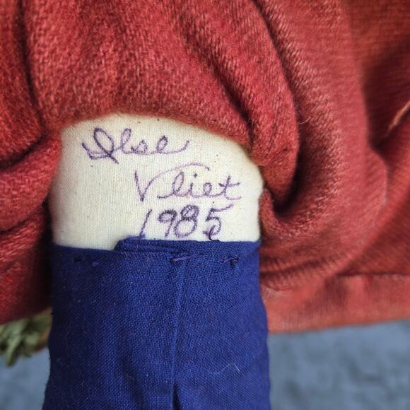 Artisan Made Vintage Santa Father Christmas Signed Fur Beard and Trim Possibly - Picture 8 of 13